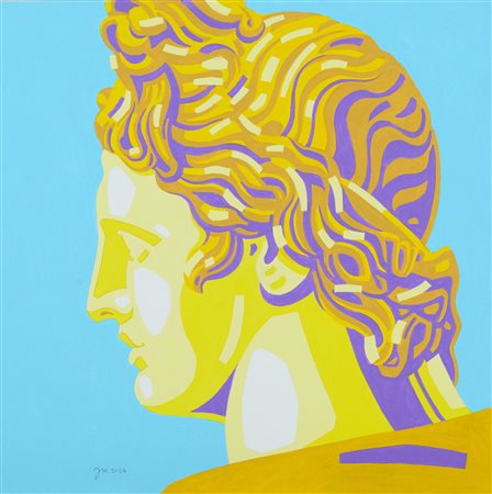 Andrea Mattiello (1975) Apollo 2024 Acrilico su tela cm. 40x40 Firma e data...