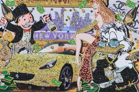 Boris Donde (Zurigo, 1968) Tecnica mista su tela computerizzata con...