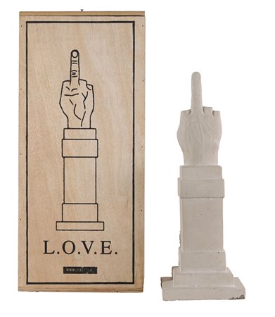 Maurizio Cattelan (Padova, 1960) L.O.V.E 2014 Scultura in cemento cm....