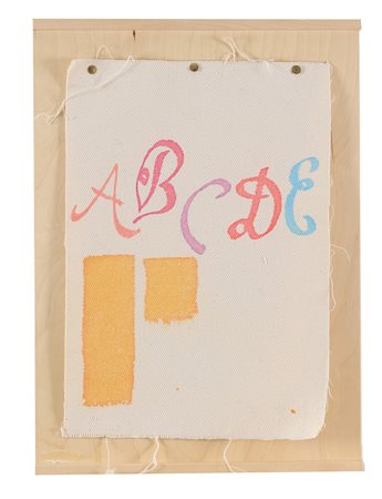 Giorgio Griffa (Torino, 1936) A,B,C,D,E, 2014 Tecnica mista su tela di cm....