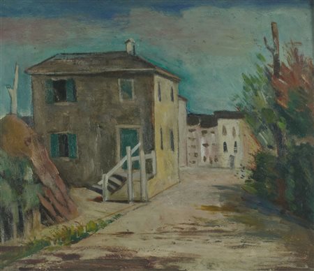 Mauro Reggiani (Nonentola (Mo), 1897 - Milano, 1980) Paesaggio 1928-1930 Olio...