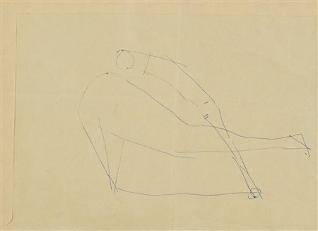 Marino Marini (Pistoia, 1901 - Viareggio, 1980) Miracolo Biro su busta di...