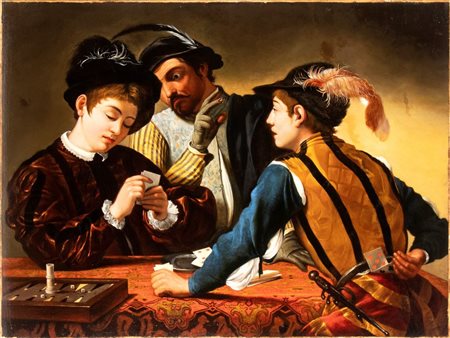 il Caravaggio (copia da) (Milano, 1571 - Porto Ercole, 1610) I bari XVII -...