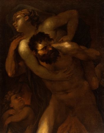 Luca Giordano (Napoli, 1634 - 1705) Ercole e Deianira Olio su tela cm....