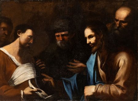 Gregorio Preti (attribuito a) (Taverna, 1603 - Roma, 1672) Cristo guarisce...
