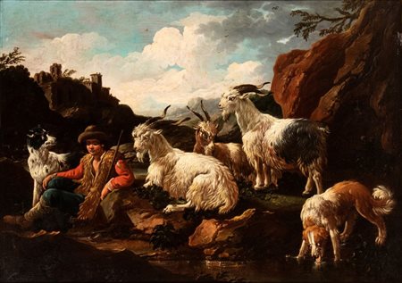 detto Rosa da Tivoli (Francoforte, 1655 - Tivoli, 1706) Paesaggio con...