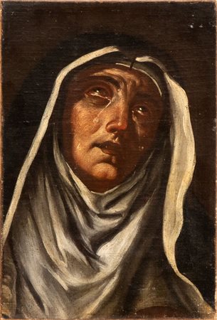 Giacinto Brandi (attribuito a) (Roma, 1621 - 1691) Santa Rita da Cascia in...