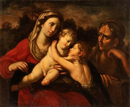 Carlo Maratti (cerchia di) (Camerano, 1625 - Roma, 1713) Madonna con Bambino,...