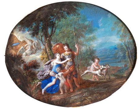 Artista bolognese, prima metà XVIII secolo Incontro tra Marte e Venere in un...