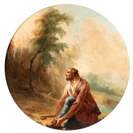 Gaetano Gandolfi (ambito di) (Bologna, 1734 - 1802) Mosè e il Roveto Ardente...