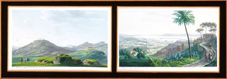 Francesco Zerilli (Palermo, 1793 - 1837) a) Veduta della valle di Segesta; b)...