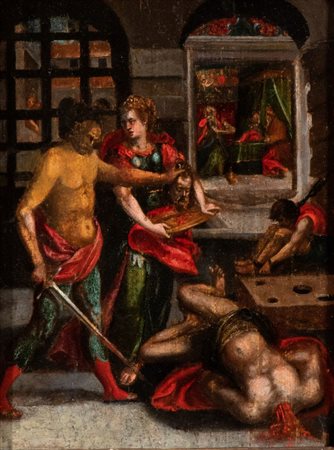 Artista centro-italiano, prima metà XVII secolo La decollazione del Battista...