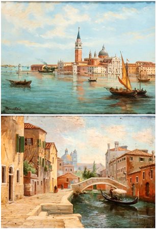 Antonietta Brandeis (Miskovice, 1848 - Firenze, 1926) a) Veduta dell'isola di...
