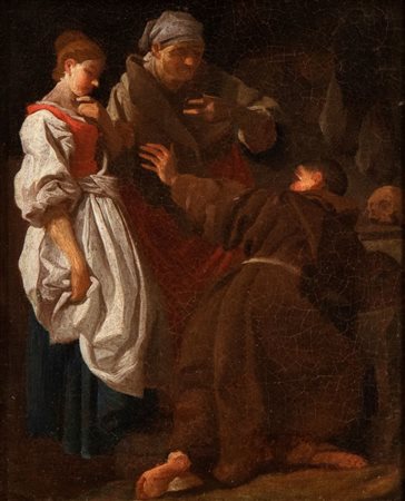 Pierre Subleyras (seguace di) (1699 - 1749) Fratello Luce eremita, con la...