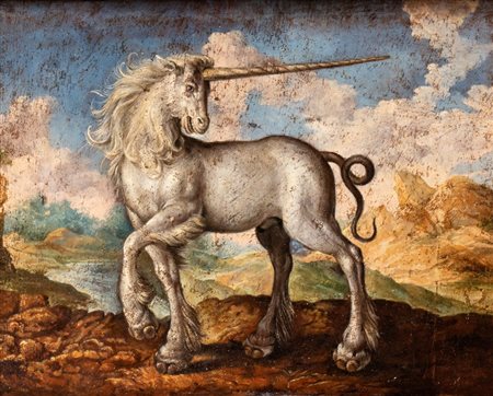 Maarten de Vos (copia da) (Anversa, 1532 - 1603) Unicorno XVIII - XIX secolo...