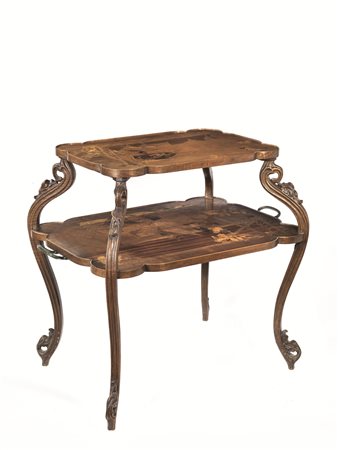 Emile GallèFrancia, 1846-1904 TAVOLO DA tè, 1897 CIRCA in legno di noce con...