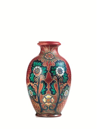 VASO, 1920-1925 Manifattura Chini, Fornaci di San Lorenzo maiolica a lustro...