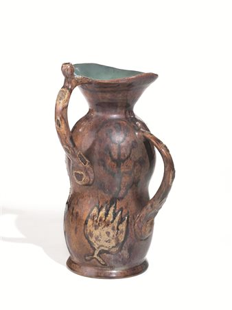 Pietro Melandri(Faenza 1885-Faenza 1976) Brocca a due manici, 1945-1965...