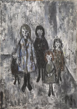 Xavier Bueno(Vera De Bidasoa 1915 - Fiesole 1979)FANCIULLIolio su tela, cm...