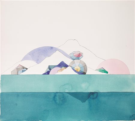 Keizo Morishita(Kitakyushu 1944 - Milano 2003)a) SENZA TITOLOacquerello,...