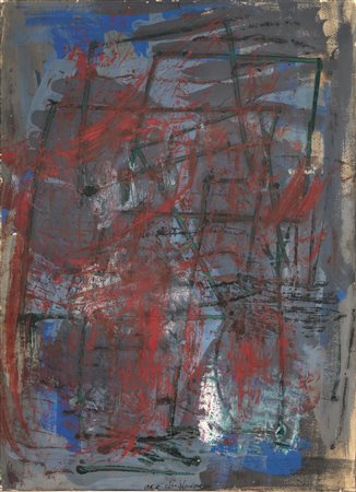 Alfredo Chighine(Milano 1914 - Pisa 1974)COMPOSIZIONEtecnica mista su carta...