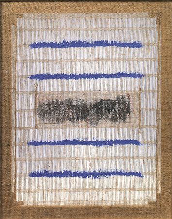 Salvatore Emblema (Terzigno 1929 - 2006) LUCE E MATERIA pigmenti su tela...