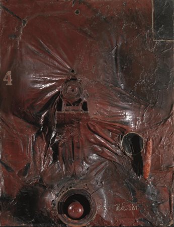 Lucio del Pezzo (Napoli 1933) IL DIABOLICO DOTTOR SCHWARZ assemblaggio...