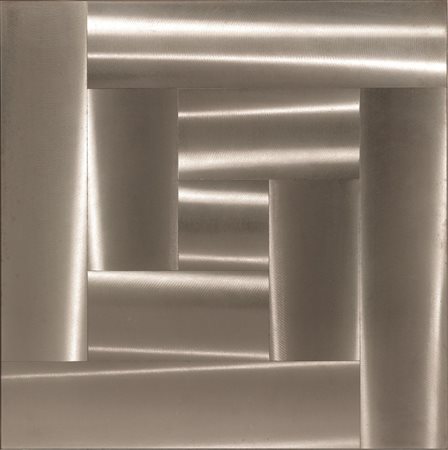 Getulio Alviani (Udine 1939) SUPERFICIE A TESTURA VIBRATILE LL 14 1-2-4...