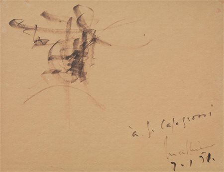 Georges Mathieu (Boulogne-sur-Mer 1921 - Boulogne-Billancourt 2012) a)...