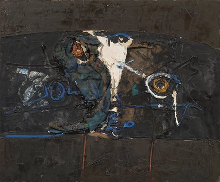 Roberto Crippa (Milano 1921 - Bresso 1972) SENZA TITOLO olio su tela, cm...