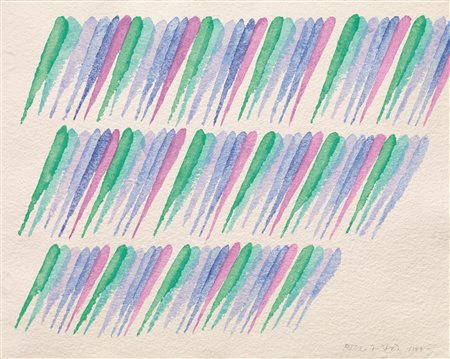 Piero Dorazio (Roma 1927 - Corciano 2005) SENZA TITOLO tempera su cartone, cm...