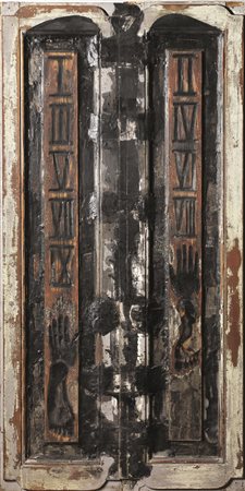 Bruno Ceccobelli (Todi 1952) NUMERI IN VESTAE tecnica mista su legno, cm...