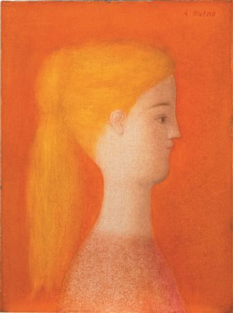 Antonio Bueno (Berlino 1918 - Fiesole 1984) PROFILO olio su faesite, cm 40x30...