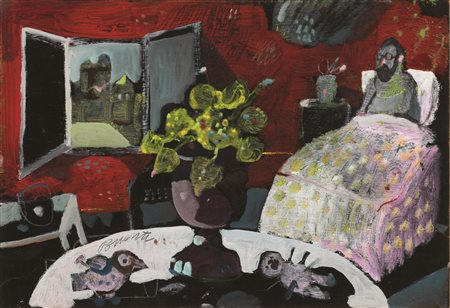 Antonio Possenti (Lucca 1933) CONCERTO olio su cartone telato, cm 40x60...