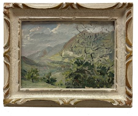 Ugo Fioravanti Piacenza XIX/XX secolo Paesaggio montano