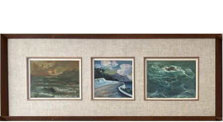 Giuseppe Caselli Luzzura (RE) 1893 - La Spezia 1976 Marine a Levante 