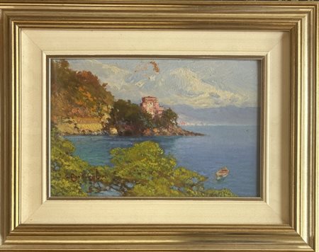 Cesare Bentivoglio Genova 1868 - 1952 Castello di Paraggi