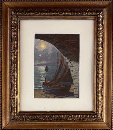 Saverio Seassaro Genova 1917 - 2016 Portico a capolungo  