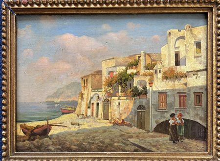 Anonimo napoletano del XIX secolo, Napoli XIX secolo Veduta di Sorrento