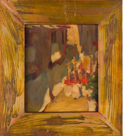 Augusto Colombo Milano 1902 - 1969 Scorcio con case