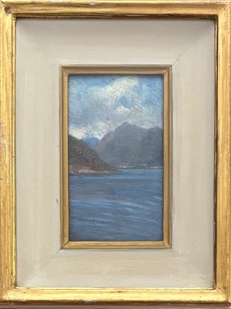 Anonimo del XX  Secolo, Italia del nord XX secolo Veduta lacustre