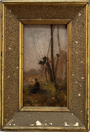 Firma indecifrata del XIX secoldo Attivo in Liguria nel XIX secolo Figura femminile