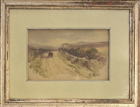 Aurelio Craffonara Gallarate 1875 - 1945 Genova Il viaggio 