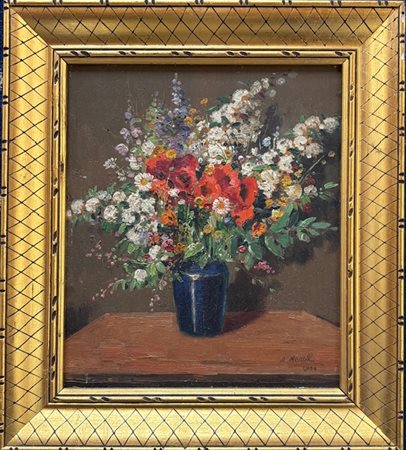 Amedeo Merello Genova 1890 - 1979 Genova Fumeri Vaso di Fiori 