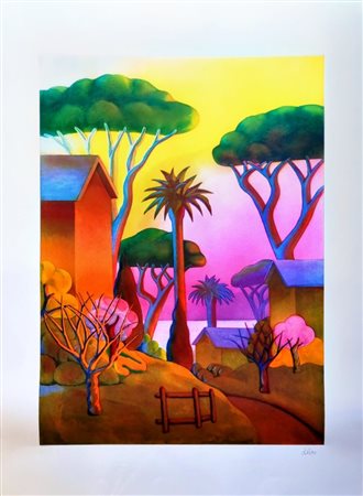 “Salvatore Mangione” Salvo, 1947-2015, grafica acquaforte ed acquatinta su...