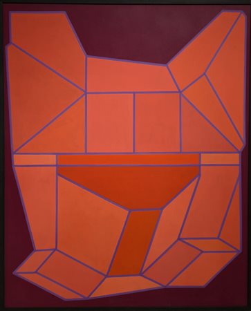 Achille Perilli, 1927-2021, tecnica mista su tela 2015, cm 81 x 100: firma...