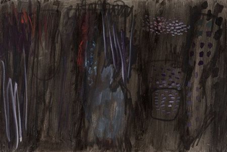 Fausto Melotti, 1901-1986, tecnica mista su carta 1965 ca., cm 46,7 x 69,7:...