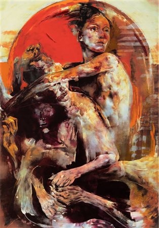 Nicola Samori, 1977, litografia su carta, cm 50,5 x 72: firmata e numerata P.A.