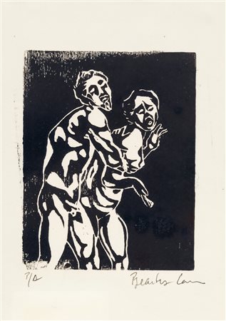 Beatriz Manu, litografia su carta, cm 25 x 18: firma e numerazione sul fronte...