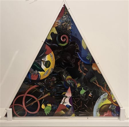 Luca Alinari, 1943-2019, olio su tela su pannello 1992/1993, cm 70 x 80:...